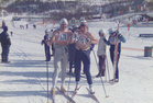 Suomalaiset "kirgiisit" Markku Hannula (vas) ja Kauko Jätträsk Murmanskin Talvikisoissa 1986. (Kuva Raimo Toivonen) Kuvan saa suuremmaksi klikkaamalla sitä.