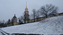 Volgan rannalla.